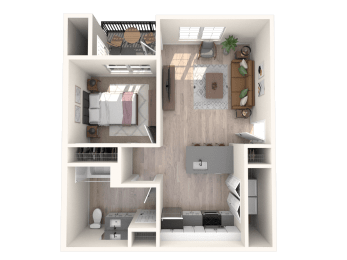 1 bed, 1 bath, 672 sqft, $1,625