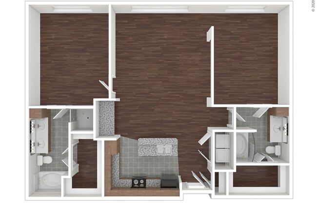 2 beds, 2 baths, 1,297 sqft, $1,620