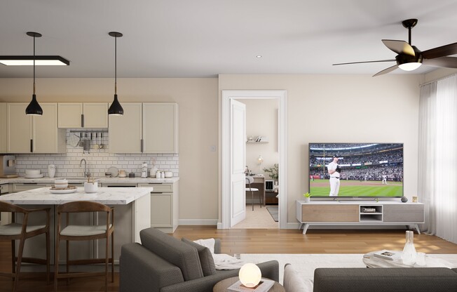 1 bed, 2 baths, 981 sqft, $1,236