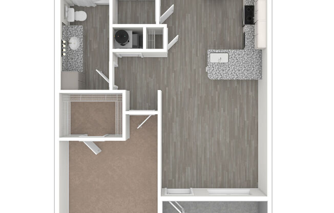 1 bed, 1 bath, 662 sqft, $1,514
