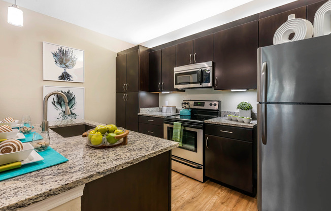 Citra at Windermere Interior | Kitchen | Stainless steel appliances | Hardwood floor