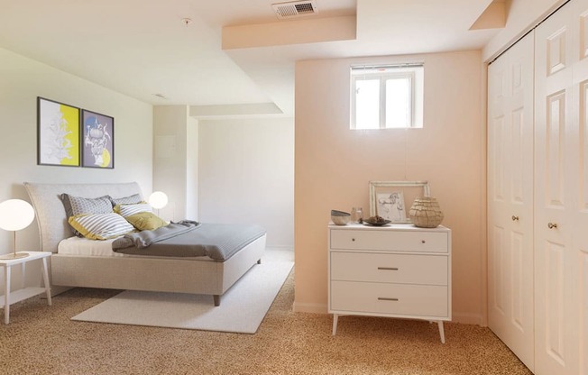 Renovated Bedroom at Cardiff Hall Apartments, Towson, MD