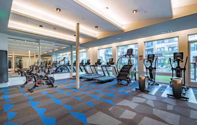 Fitness Center with Cardio Equipment