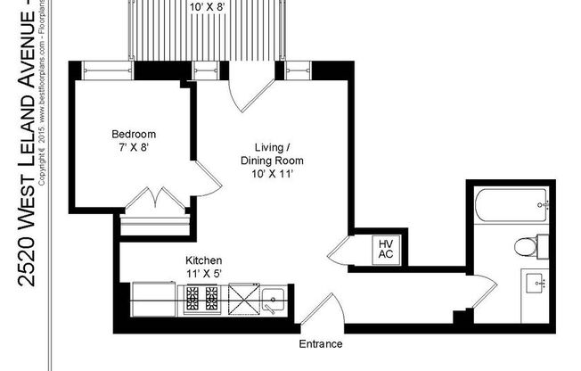 1 bed, 1 bath, 350 sqft, $1,595, Unit 2520-B10