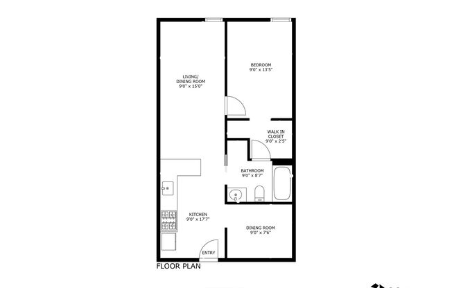 1 bed, 1 bath, 600 sqft, $1,799, Unit 1-211