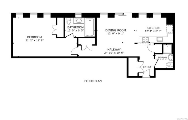 1 bed, 2 baths, 901 sqft, $3,700, Unit 505