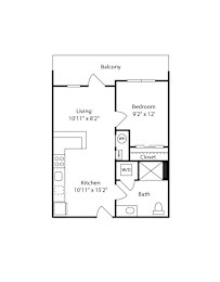 1 bed, 1 bath, 537 sqft, $3,468