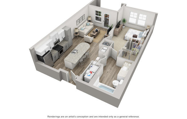 1 bed, 1 bath, 749 sqft, $1,395