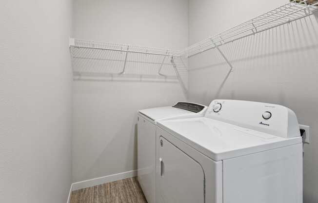 our apartments have a laundry room with a washer and dryer