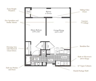 1 bed, 1 bath, 709 sqft, $2,527