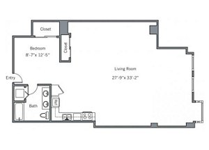 1 bed, 1 bath, 1,266 sqft, $2,599