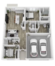 3 beds, 2 baths, 1,291 sqft, $2,475