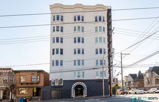 Pacific Heights: Super Sunny & Fully Furnished Jr 1 Bedroom w/ Views & Built in Office for 2 People to Work From Home