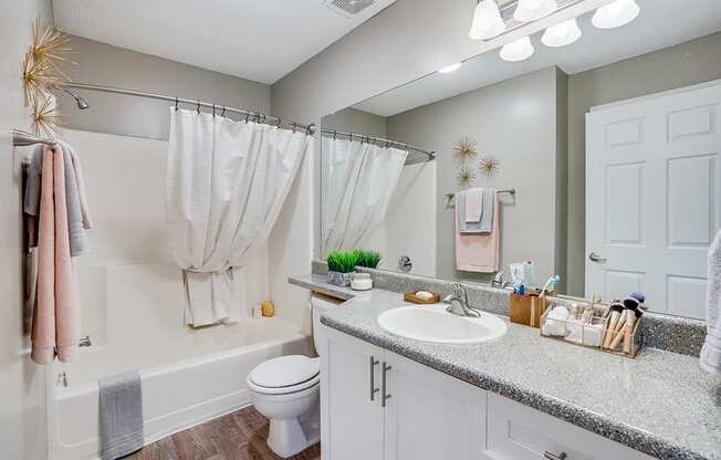 Bathroom with Large Bathroom Vanity and Countertop