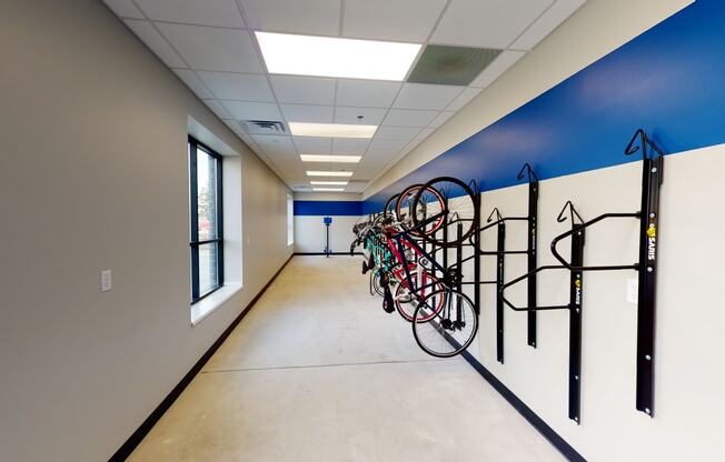 Bike Storage at First Street Lofts in Downtown Bismarck, Bismarck, North Dakota