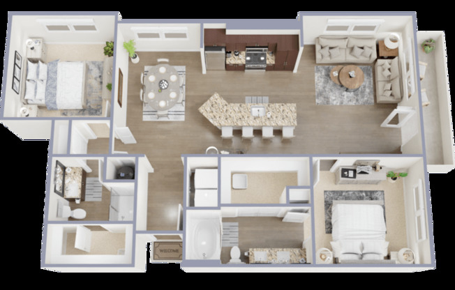 2 beds, 2 baths, 1,230 sqft, $1,685