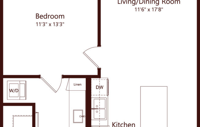 1 bed, 1 bath, 747 sqft, $1,592, Unit 1207