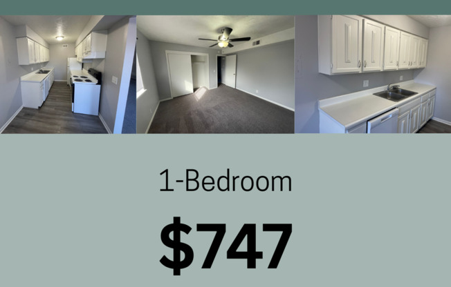 1 bed, 1 bath, 645 sqft, $747, Unit 2105-6P