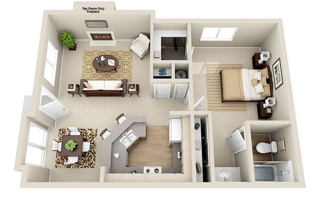 1 bed, 1 bath, 785 sqft, $2,050