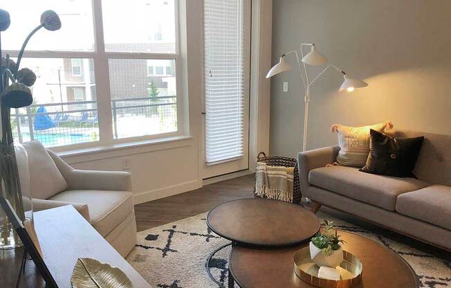 Modern Living Room at Veranda Apartments, Draper, Utah