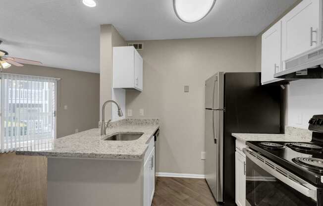 Renovated Kitchen with Granite Countertops