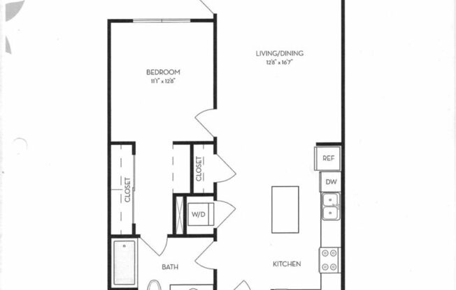 1 bed, 1 bath, 745 sqft, $4,115