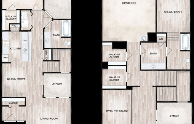 2 beds, 2 baths, 1,381 sqft, $1,730