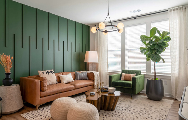 Living Room with Hard Surface Flooring