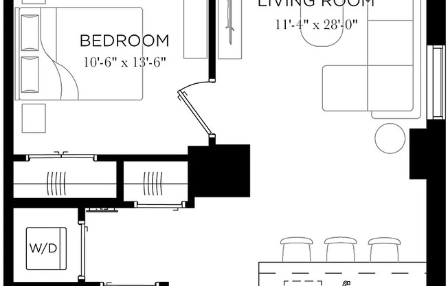 1 bed, 678 sqft, $3,500, Unit 9F