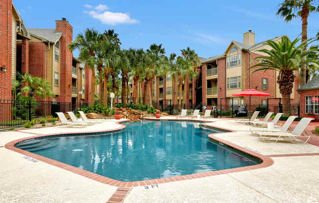 our apartments at the district feature a large swimming pool