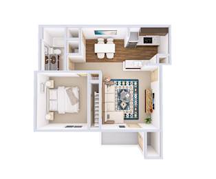 1 bed, 1 bath, 704 sqft, $1,439