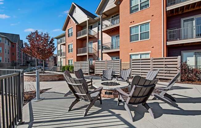 Outdoor Firepit at The Vue at Pinnacle Peak Apartment Homes Apartments in Fitchburg, WI