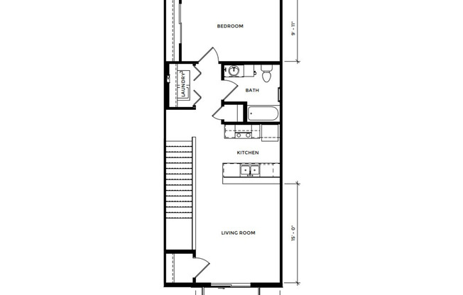 1 bed, 1 bath, 749 sqft, $1,324, Unit EC 4242-06