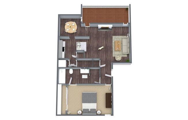 1 bed, 1 bath, 707 sqft, $840