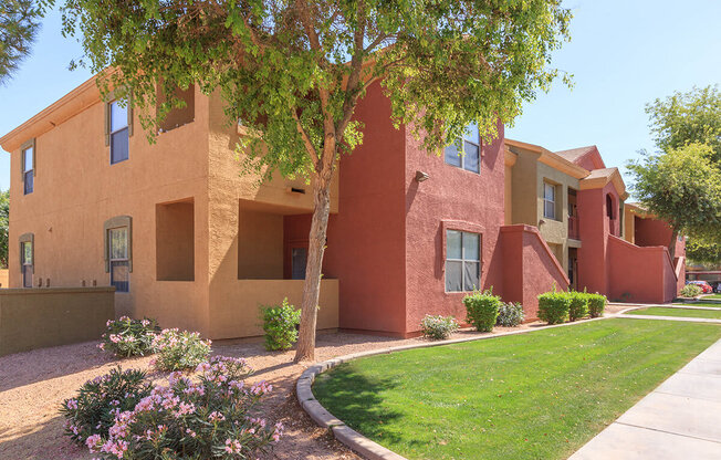 House Exterior with Greenery at San Lucas Apartments, Arizona, 85353