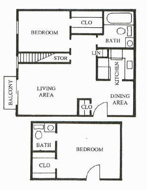 2 beds, 1.5 baths, 815 sqft, $1,200, Unit 743 - 308D