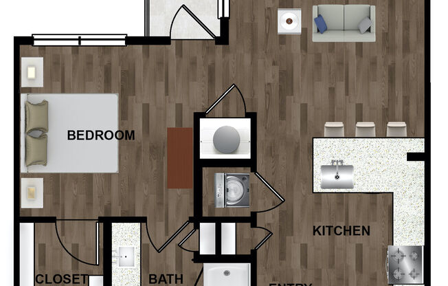 1 bed, 1 bath, 681 sqft, $1,403