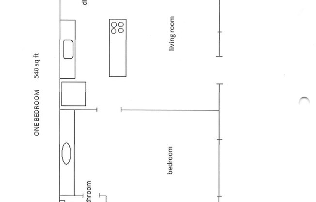 1 bed, 1 bath, 540 sqft, $1,200, Unit 18