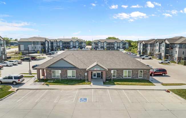 Parking lot for your car at Union at Wiley, Iowa, 52404