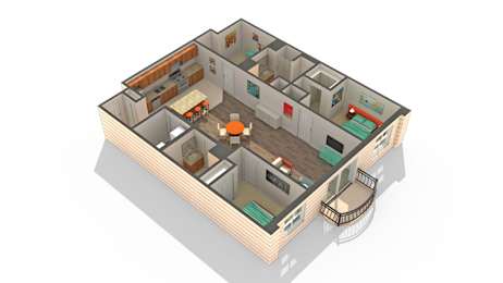 2 beds, 2 baths, 1,390 sqft, $2,565