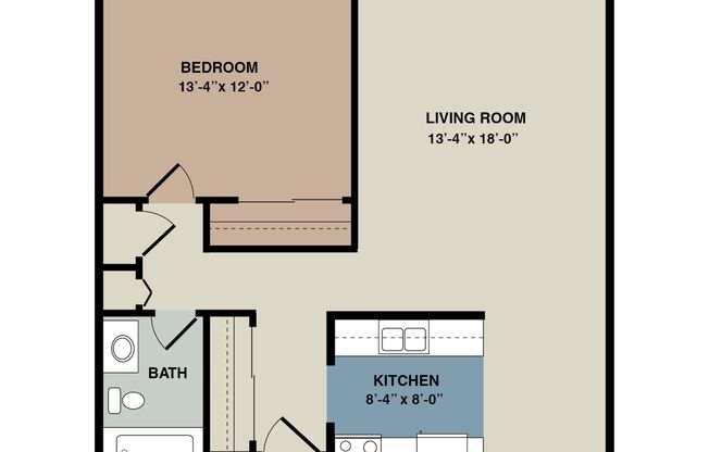 1 bed, 1 bath, 738 sqft, $865, Unit 3000-303