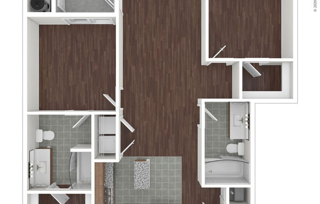 2 beds, 2 baths, 1,022 sqft, $1,830