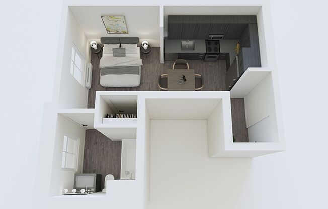 Studio, 1 bath, 362 sqft, $1,050, Unit 1935102