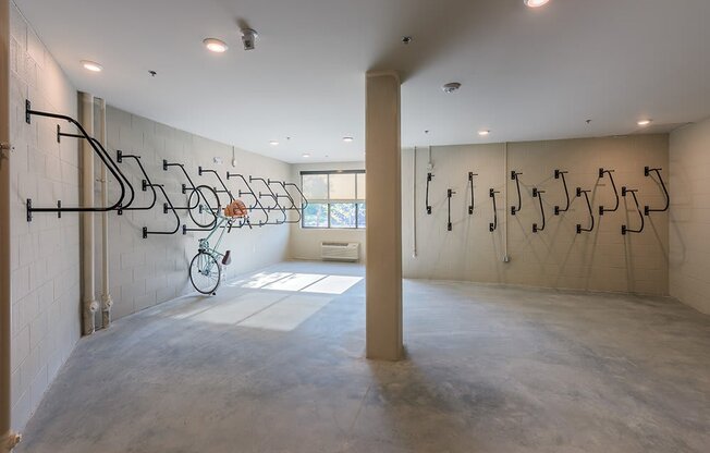 Bike Storage Facility at The Lincoln Apartments, North Carolina