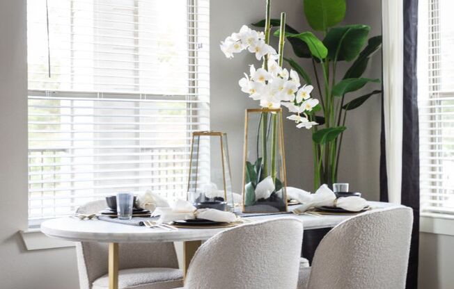 dining room table view