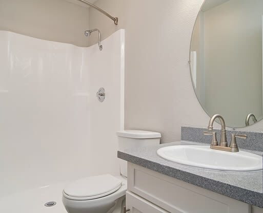 Master Bath Mirror at St. Charles Oaks Apartments, Thousand Oaks, CA