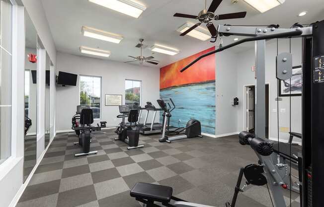 Fitness Center at 55+ FountainGlen Seacliff, Huntington Beach, California
