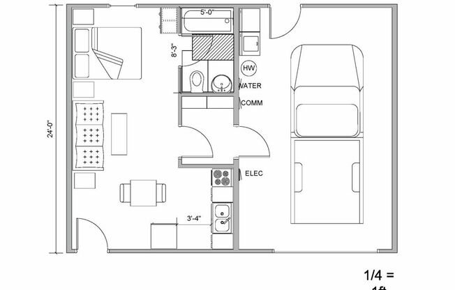 1 bed, 1 bath, 768 sqft, $795, Unit Depot Flats - 09