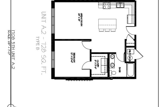 1 bed, 1 bath, 728 sqft, $1,195, Unit 1708-506