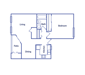 1 bed, 1 bath, 710 sqft, $1,062